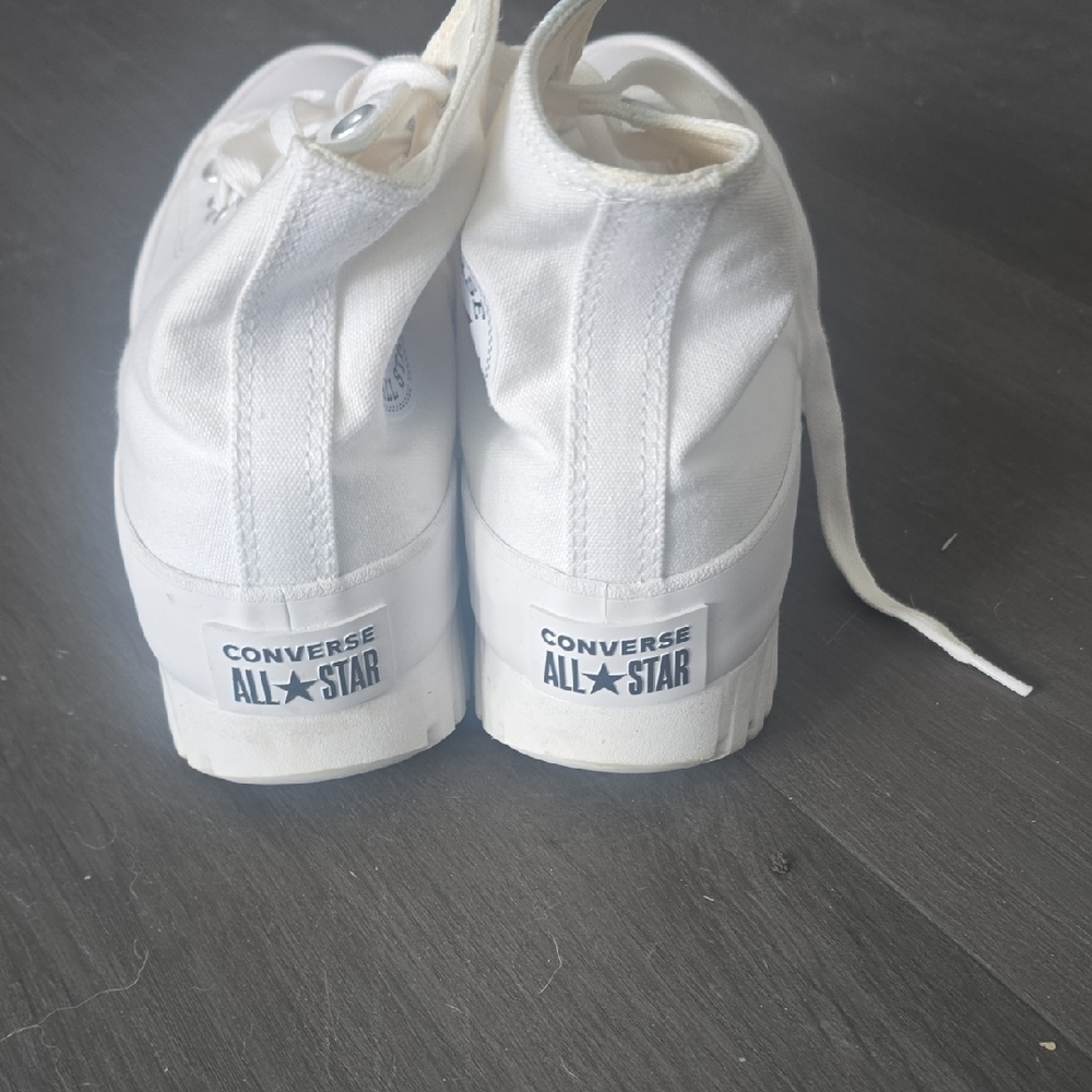 Converse White High-Top Athletic Shoes - Picture 3 of 4